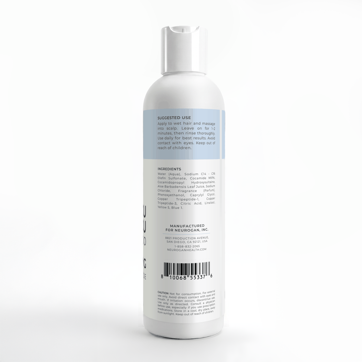Neurogan Health - Copper Peptide Shampoo | AHK CU + GHK CU Gentle Hair Cleanse