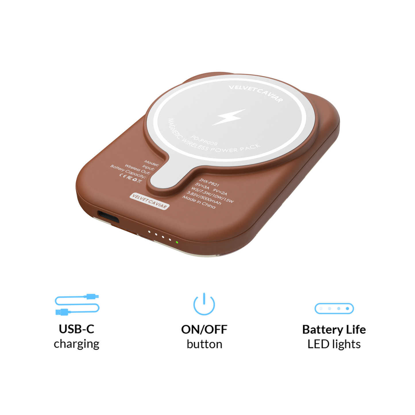 VELVET CAVIAR - Cocoa Cow MagSafe Battery Power Pack