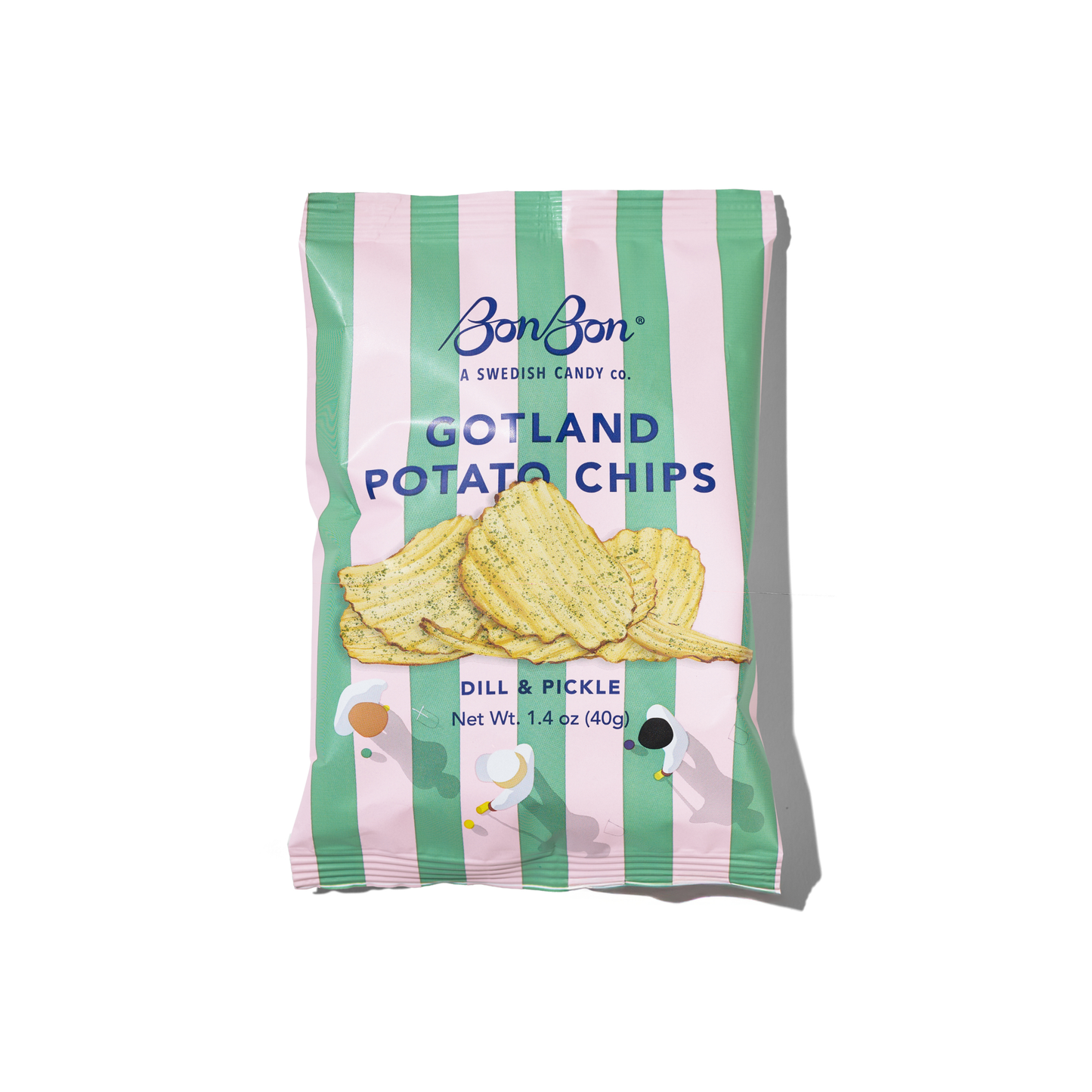 Dill and Pickle Potato Chips by BonBon