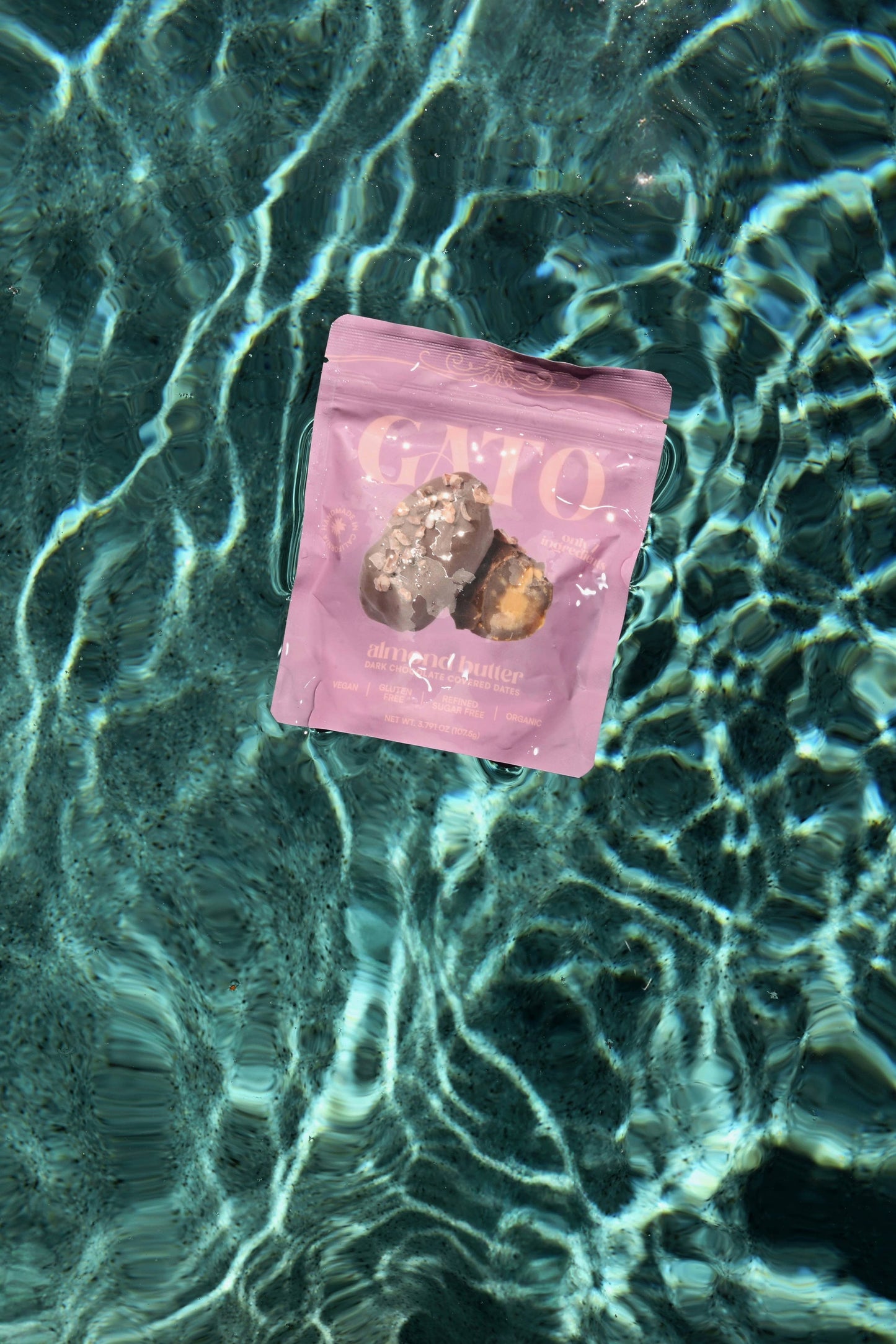 Gato Dates - Chocolate Covered Dates with Almond Butter (3 per pouch)