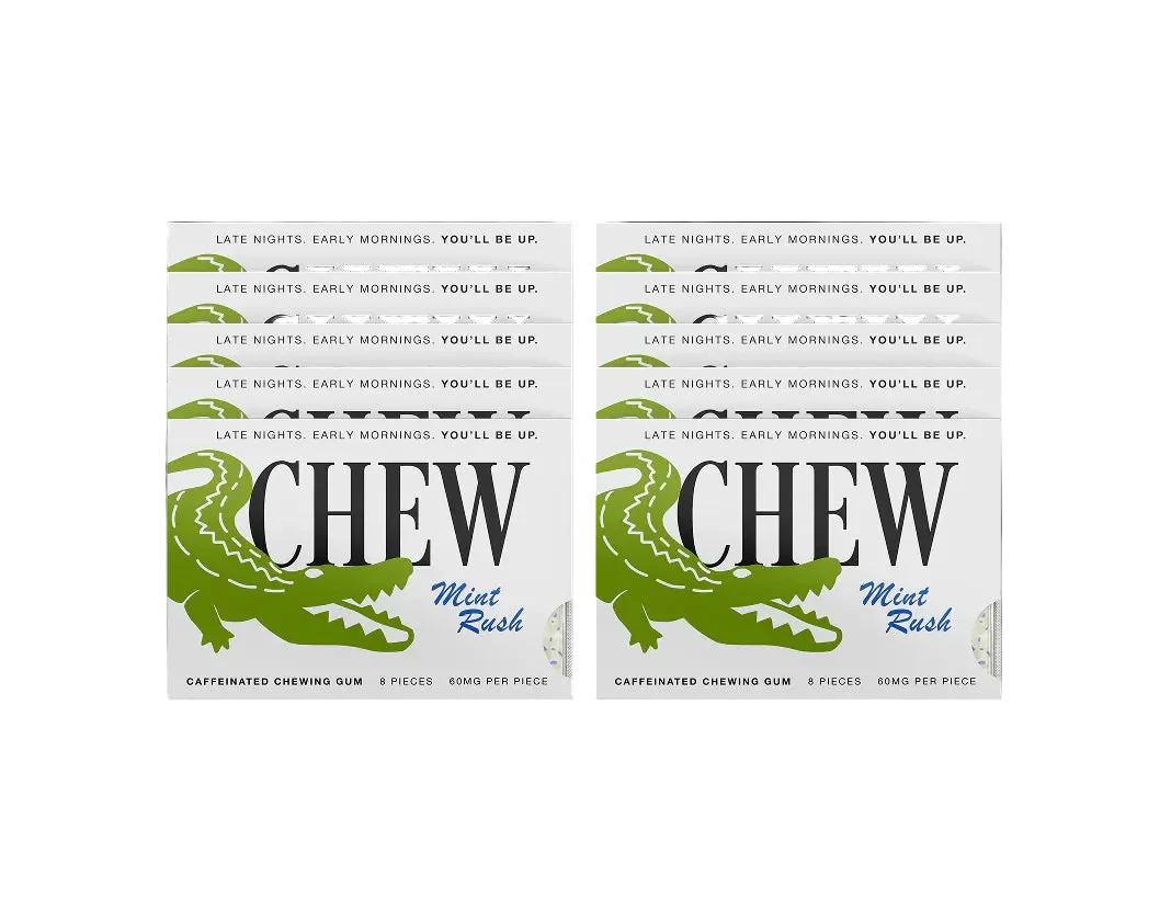 Chew Gum CAFFEINE GUM - Mint Rush