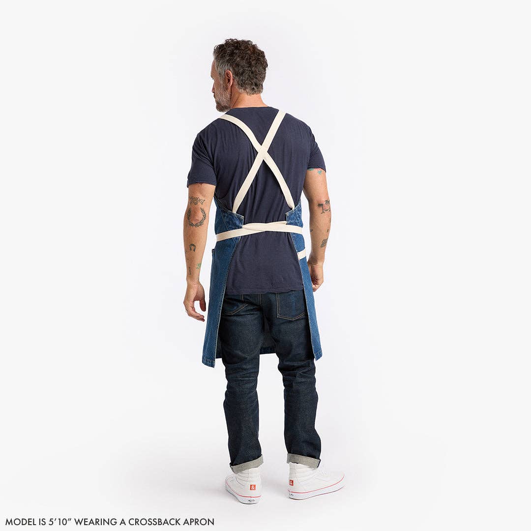 Hedley & Bennett - The Crossback Denim Apron - Georgia Blue Denim
