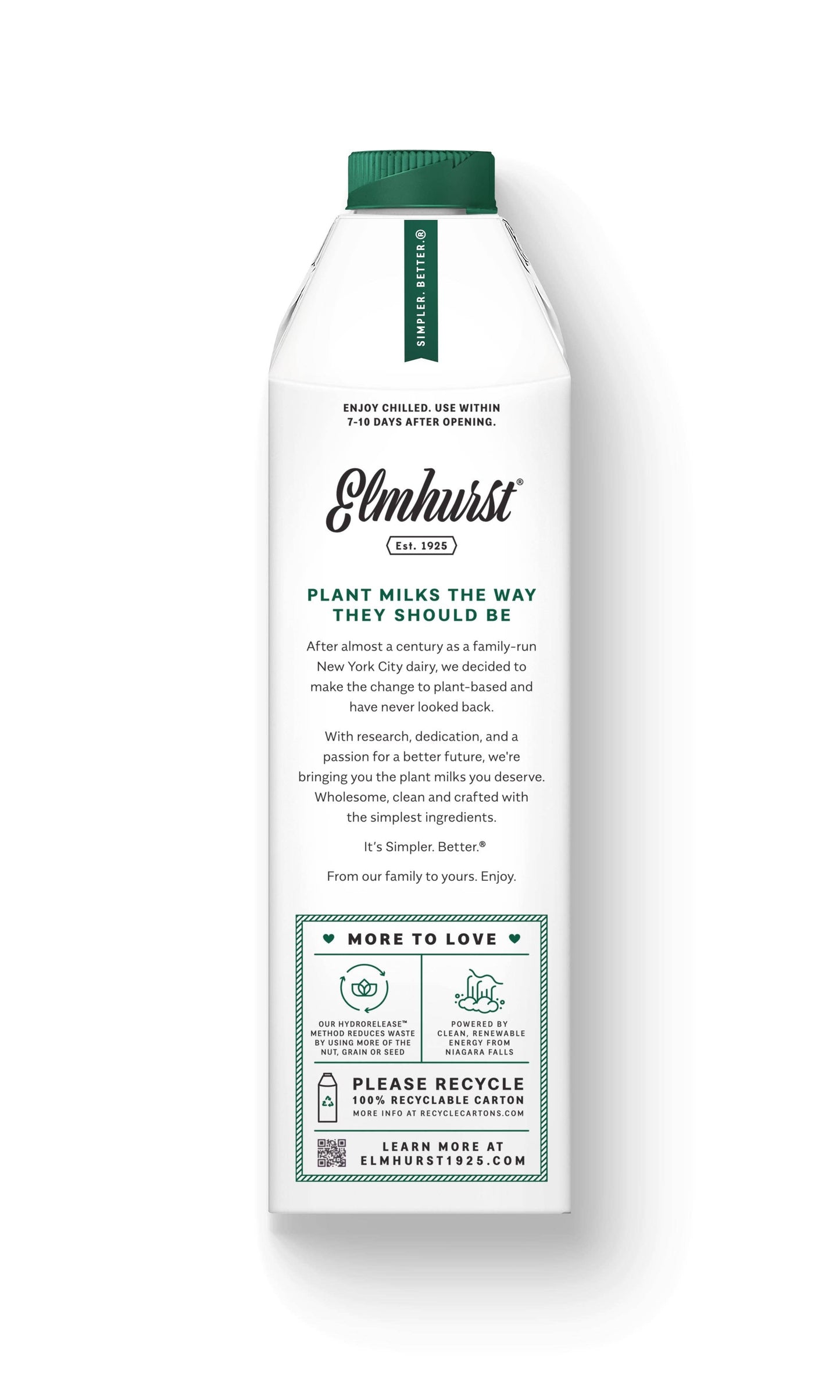 Elmhurst 1925 - Unsweetened Almond Milk, 32oz