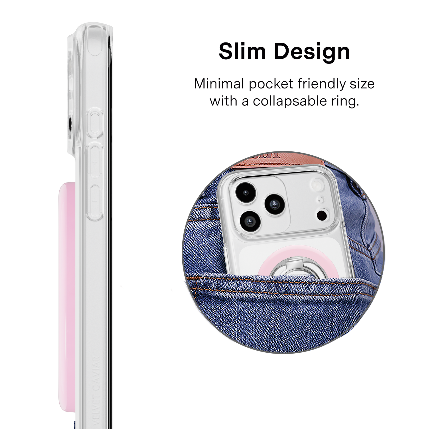 VELVET CAVIAR - Magnetic Phone Ring & Stand- Strawberry Milk