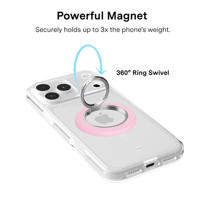 VELVET CAVIAR - Magnetic Phone Ring & Stand- Strawberry Milk