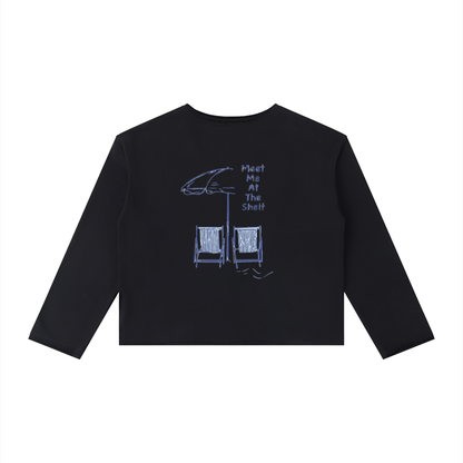 Meet Me At The Shelf Women's Long Sleeve T-Shirt