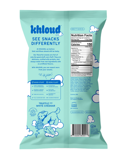 Khloud Foods - Truffle & White Cheddar Protein Popcorn
