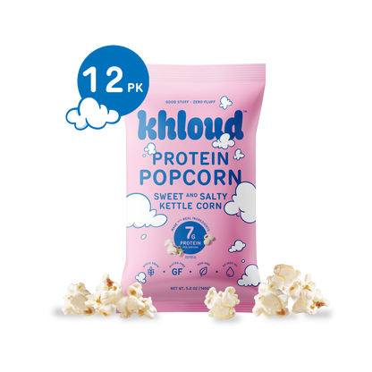 Khloud Foods - Sweet & Salty Kettle Corn Protein Popcorn, 12pk Case