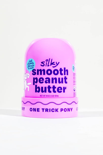 One Trick Pony - Silky Smooth Organic All Natural Peanut Butter - 16oz Jar