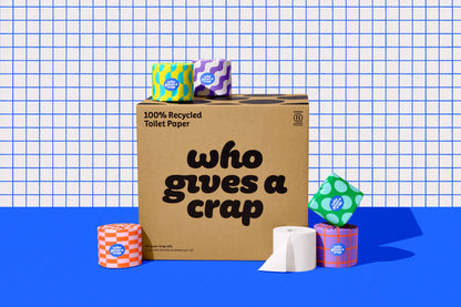 Who Gives a Crap - 100% Recycled Toilet Paper - 48 Rolls