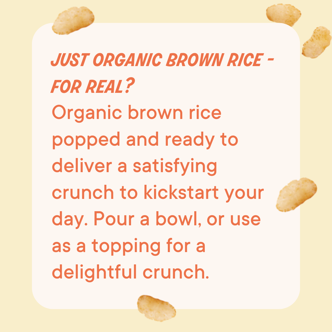 The Real Cereal Company - Organic Rice Crisps