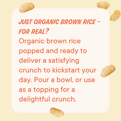 The Real Cereal Company - Organic Rice Crisps