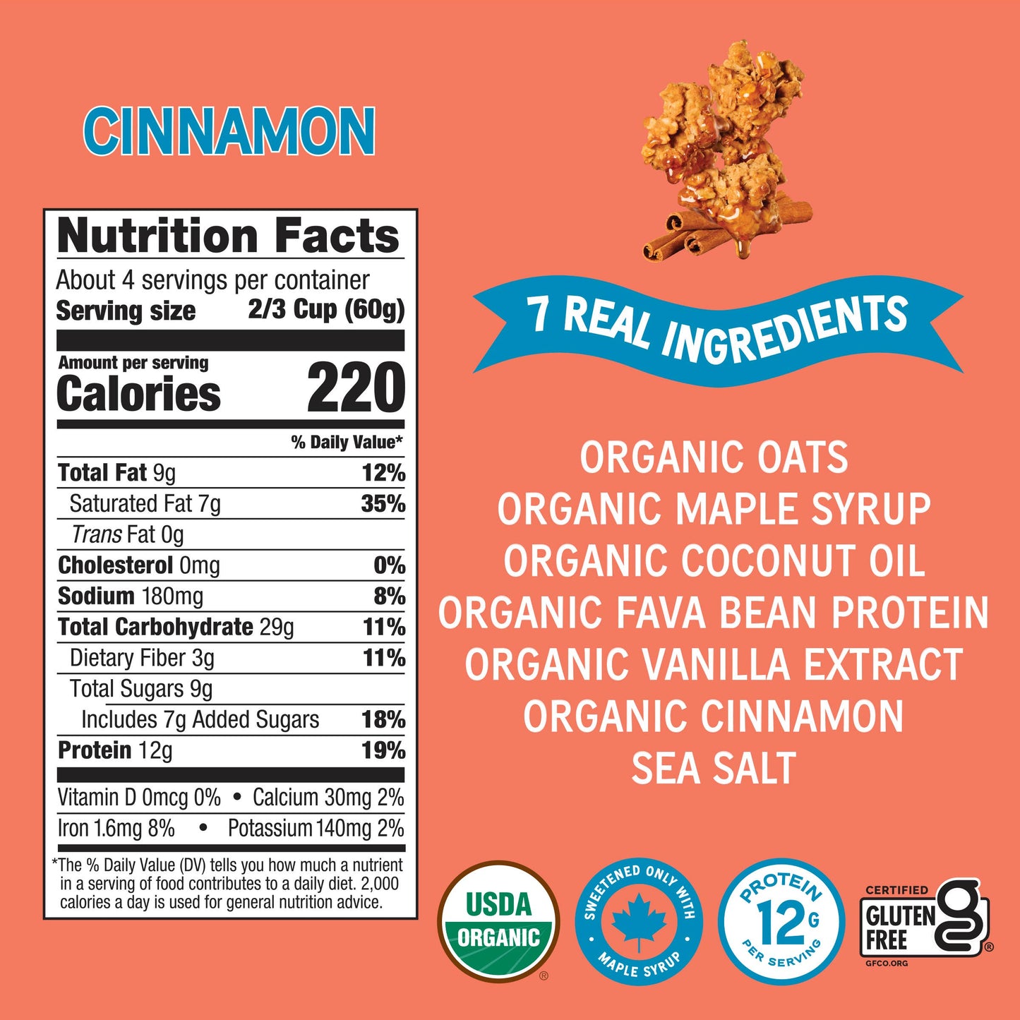 Lovebird Cereal - Protein Granola Cinnamon