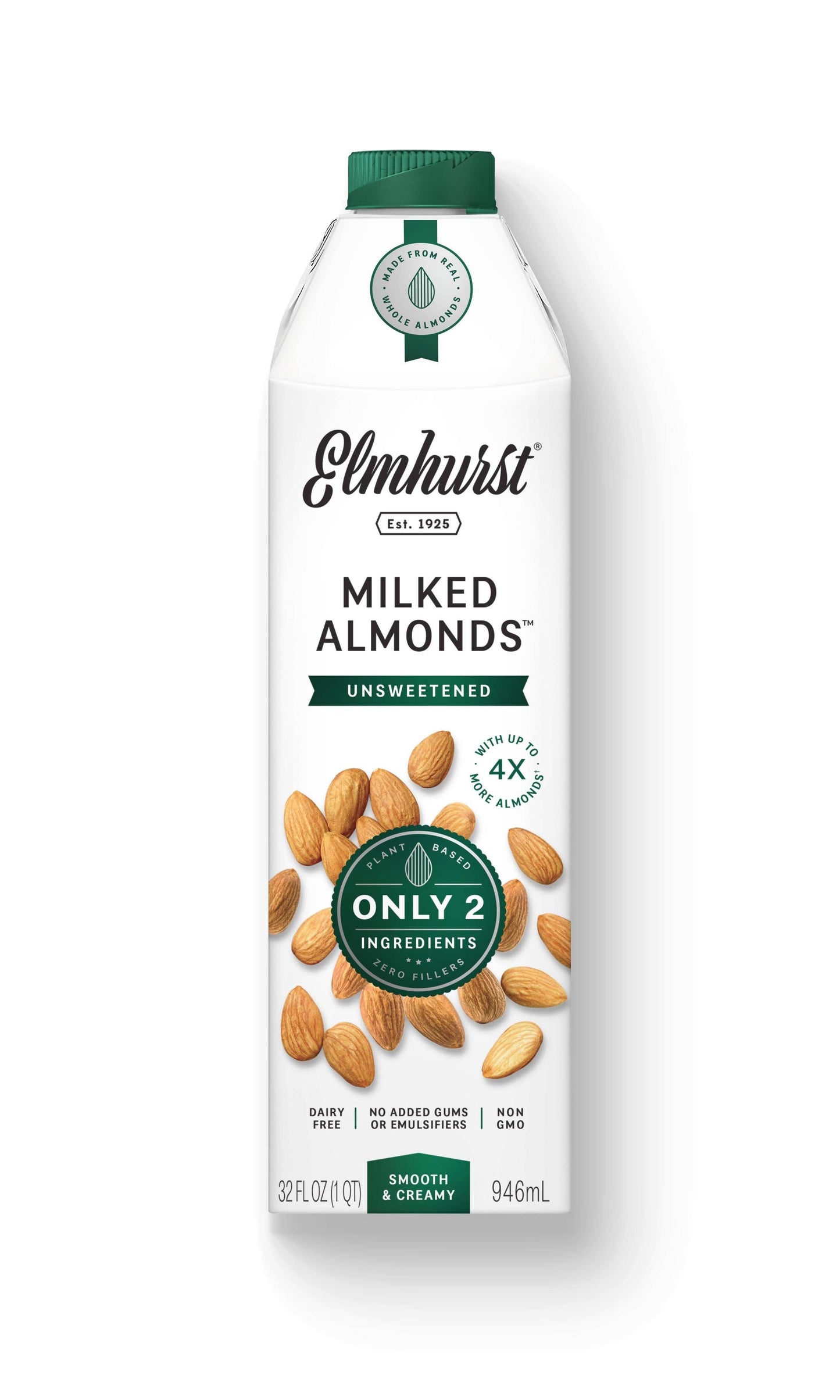 Elmhurst 1925 - Unsweetened Almond Milk, 32oz