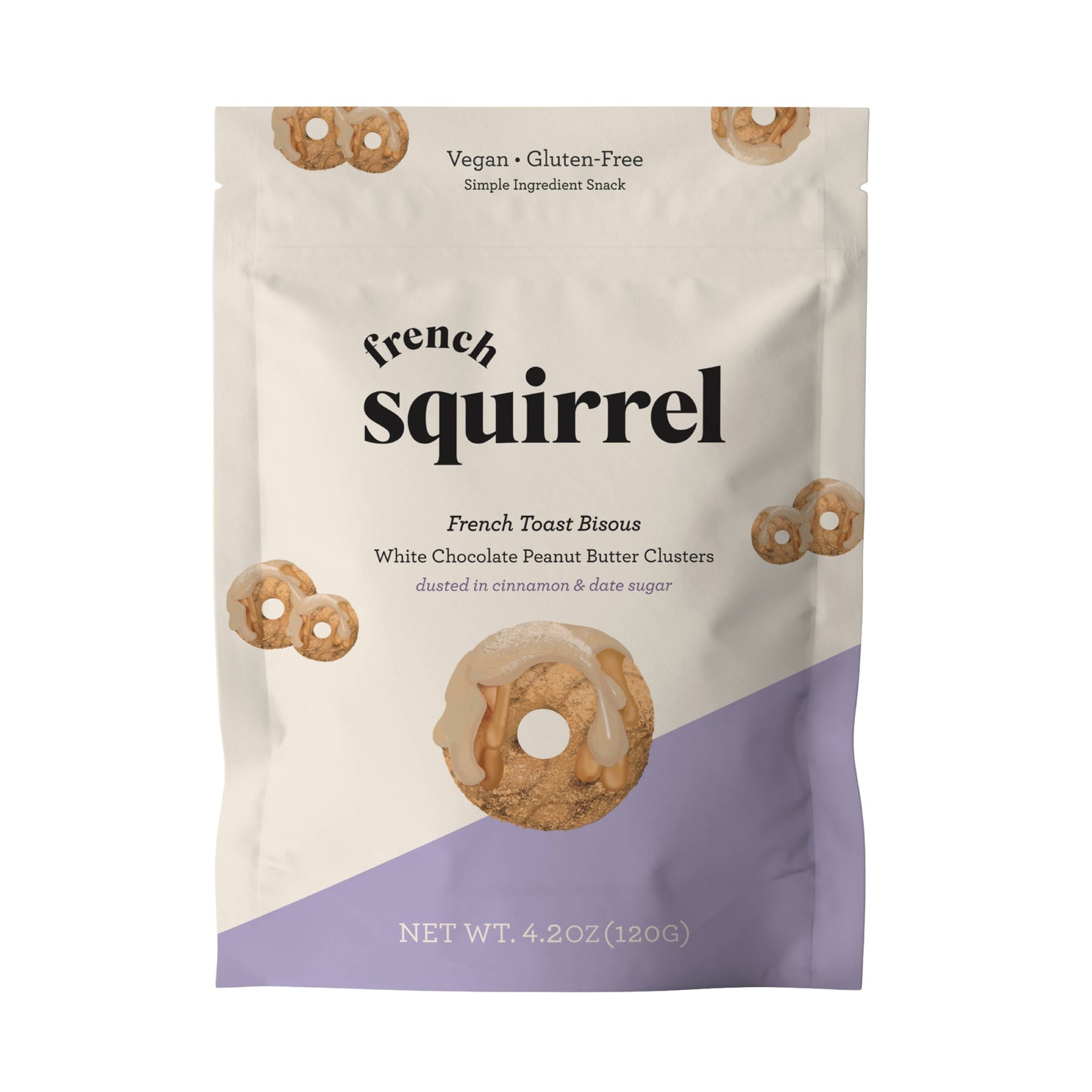French Squirrel - French Toast Bisous: White Chocolate PB Clusters
