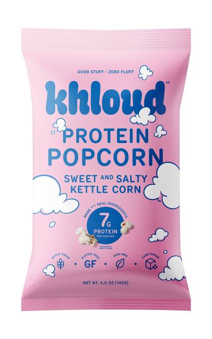 Khloud Foods - Sweet & Salty Kettle Corn Protein Popcorn, 12pk Case