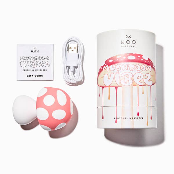 Woo More Play - Mushroom Vibez - External, Beginner-Friendly Vibrator