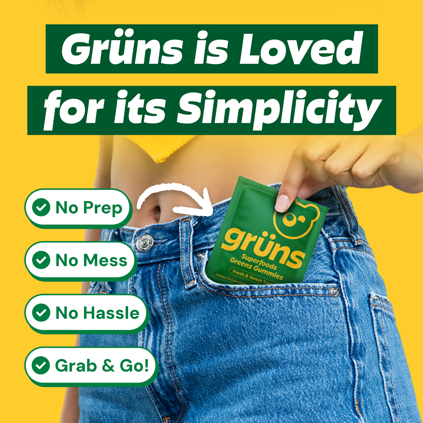 Grüns - Grüns Adult Superfood Greens Gummies
