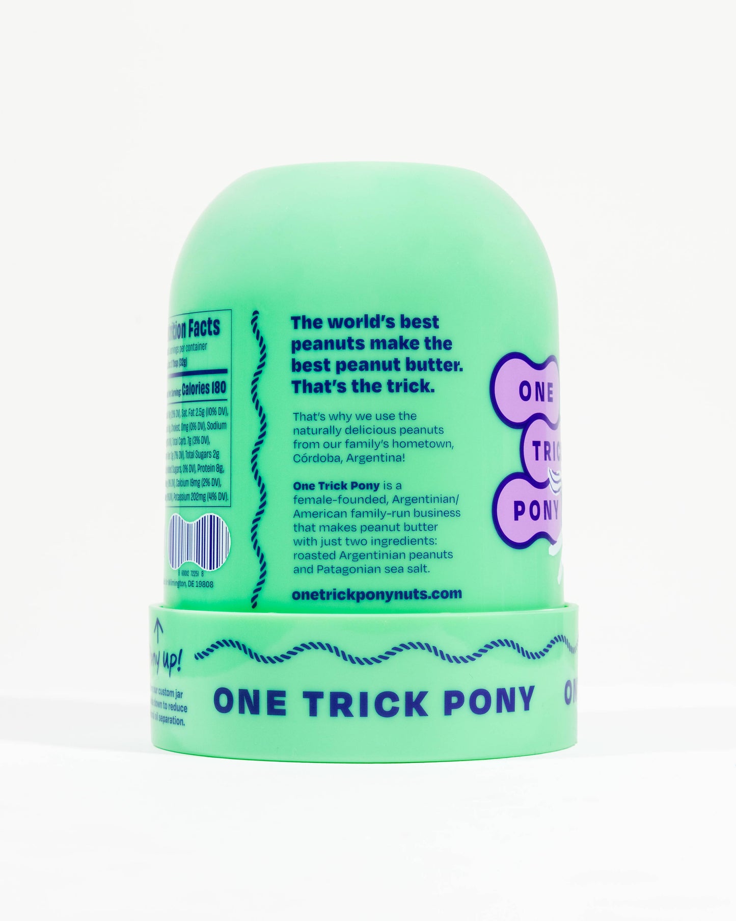 Crazy Crunchy Organic All Natural Peanut Butter by One Trick Pony