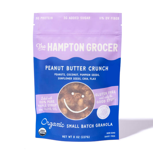 The Hampton Grocer Granola - Organic Peanut Butter Crunch Granola  (w/ One Trick Pony PB)