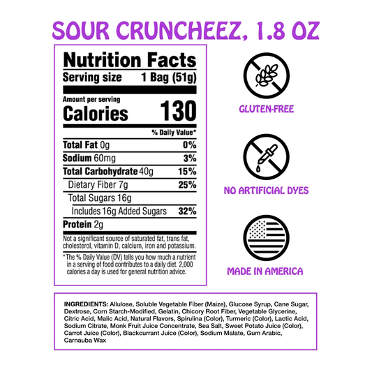 Sour Cruncheez Gummy Candy by Rotten Candy