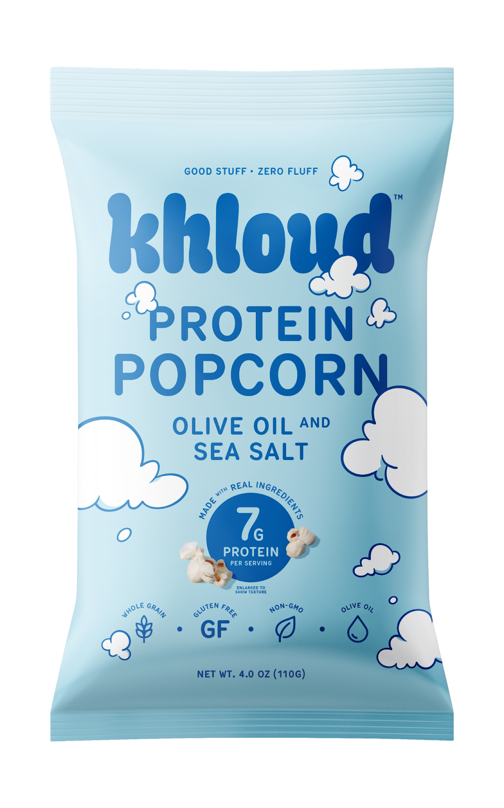 Khloud Foods - Olive Oil & Sea Salt Protein Popcorn, 12pk Case