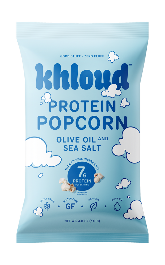 Olive Oil & Sea Salt Protein Popcorn by Khloud Foods