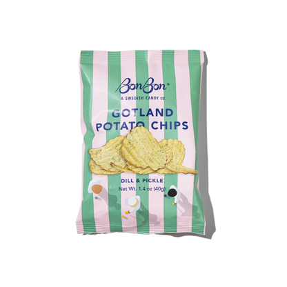 Dill and Pickle Potato Chips by BonBon