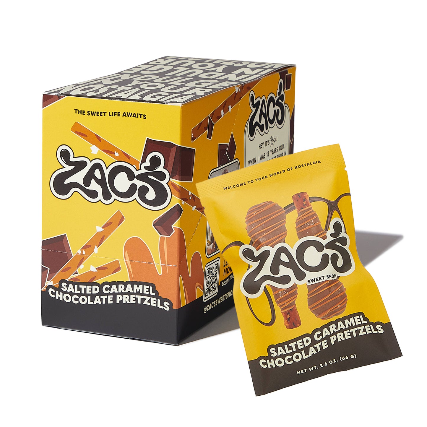 Zac's Sweet Shop - Salted Caramel Chocolate Covered Pretzels
