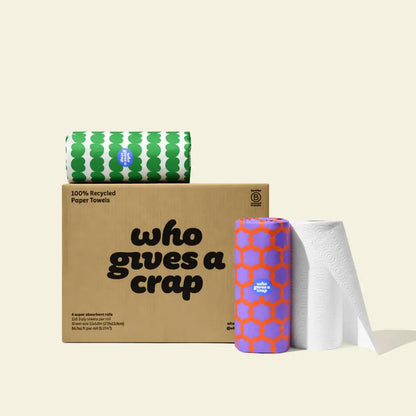 Who Gives a Crap - 100% Recycled Paper Towels - 6 Rolls