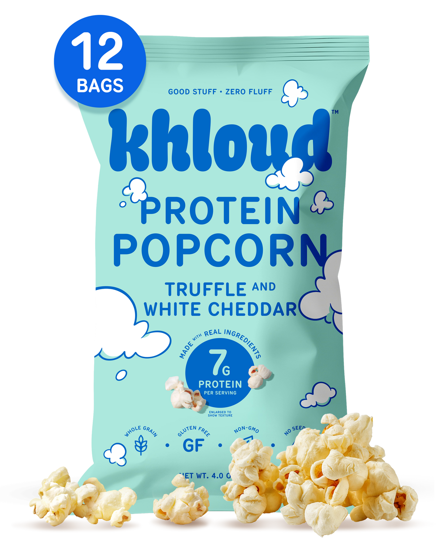 Khloud Foods - Truffle & White Cheddar Protein Popcorn
