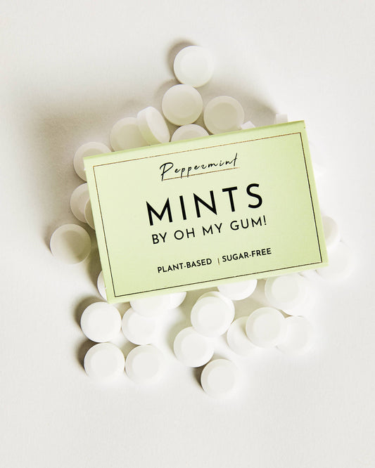 Aspartame-free Peppermint Mints by OH MY GUM!