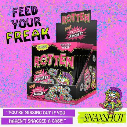 Rotten Candy - Sour Cruncheez Gummy Candy: GF, Prebiotics, Low Sugar