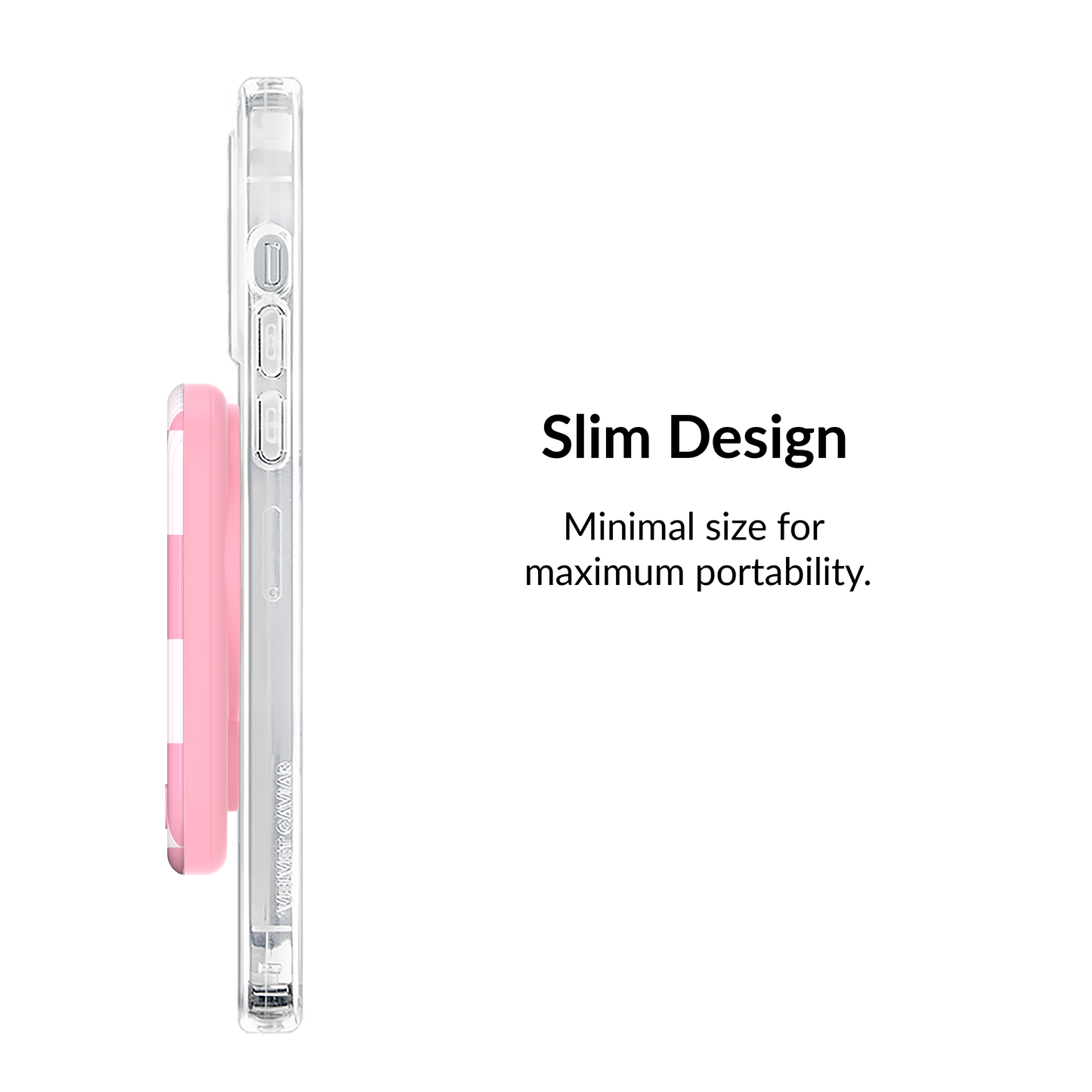 VELVET CAVIAR - Wireless Phone Charger - Pink Vibe Checkered