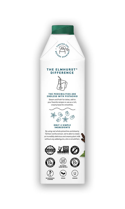 Elmhurst 1925 - Unsweetened Vanilla Pistachio Milk, 32oz