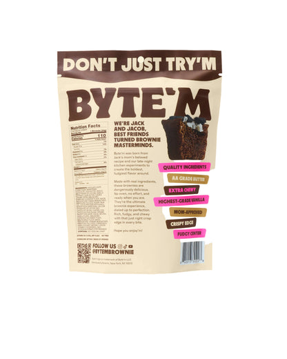 Cookies and Cream Brownie Bites by Byte'm