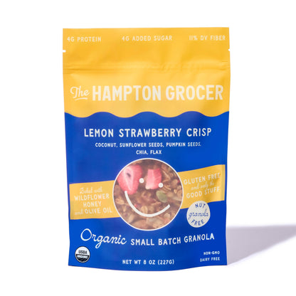 The Hampton Grocer Granola - Organic Lemon Strawberry Crisp Granola