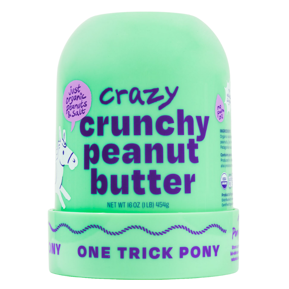 Crazy Crunchy Organic All Natural Peanut Butter by One Trick Pony