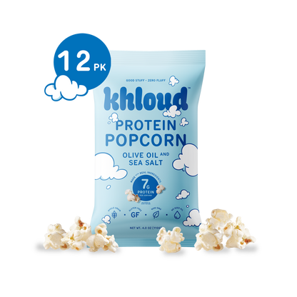 Khloud Foods - Olive Oil & Sea Salt Protein Popcorn, 12pk Case