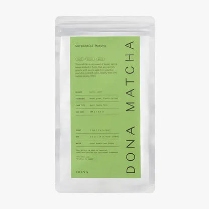 DONA - 100g Bag First Flush Ceremonial Matcha