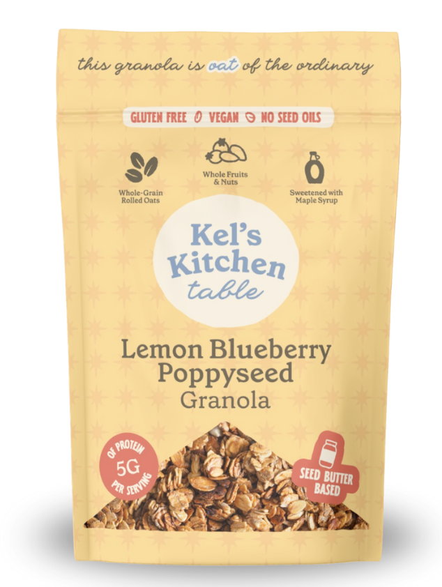 Kel's Kitchen Table Lemon Blueberry Poppyseed Granola