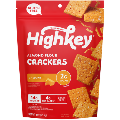 HighKey - Almond Flour Crackers: Cheddar