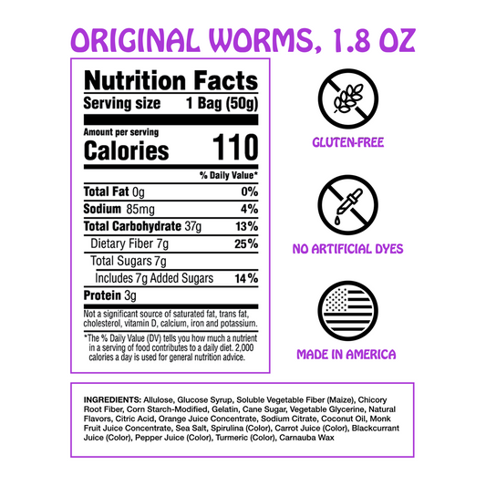 Original Gummy Worms Candy by Rotten Candy