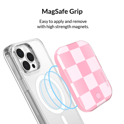 VELVET CAVIAR - Wireless Phone Charger - Pink Vibe Checkered