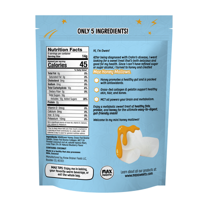Max Sweets - MAX HONEY Bold Blueberry Mini Mallows