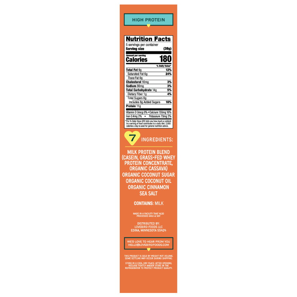Lovebird Cereal - Protein Cereal Cinnamon