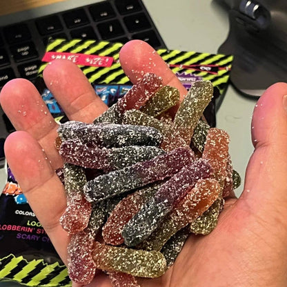 Rotten Candy - Sour Gummy Worms Candy: GF, Prebiotics, Low Sugar