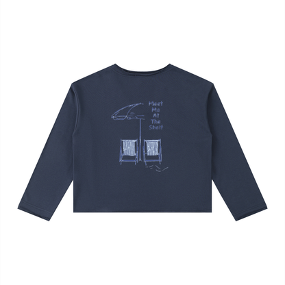 Meet Me At The Shelf Women's Long Sleeve T-Shirt