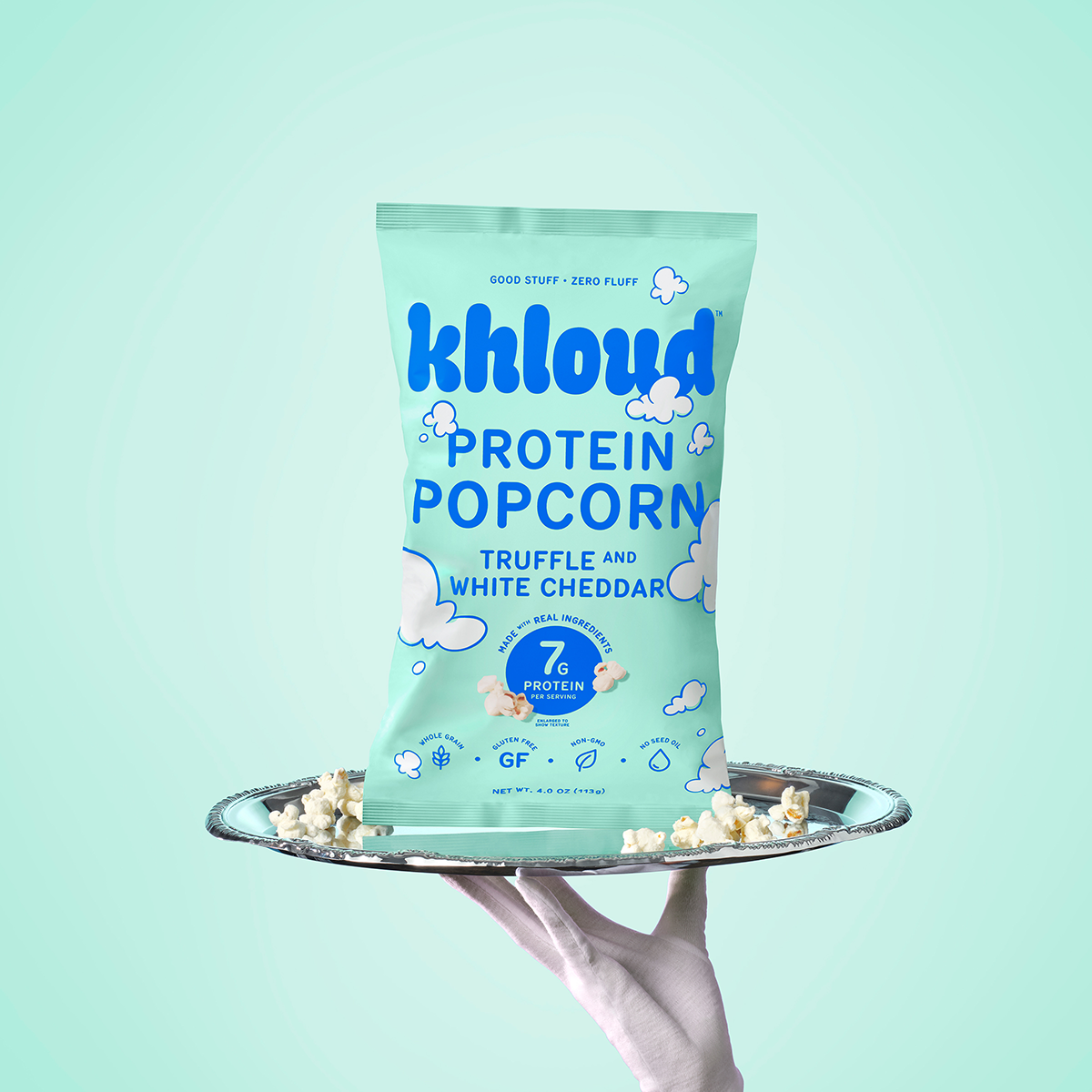 Khloud Foods - Truffle & White Cheddar Protein Popcorn