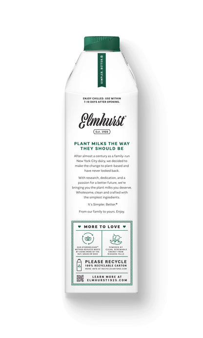 Elmhurst 1925 - Unsweetened Almond Milk, 32oz